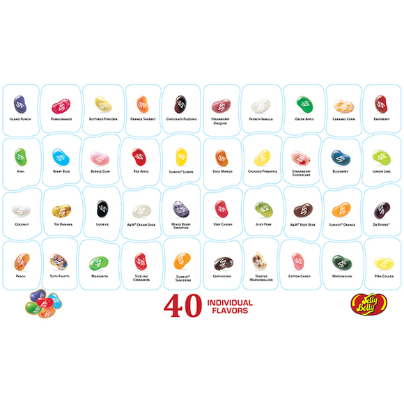 Jelly Belly Flavours Chart