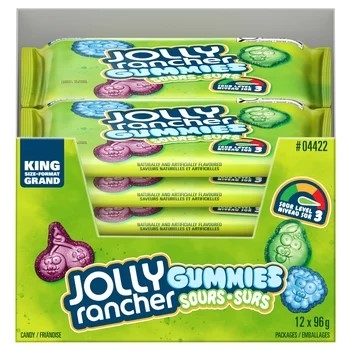 Jolly Rancher Gummies SOUR King Size - 12ct