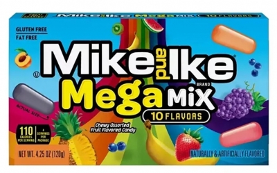 Mike and Ike Mega Mix 120g Packs: 12ct