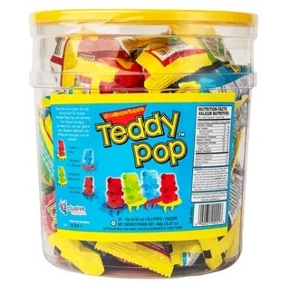 Teddy Pop Lollipops - 30ct