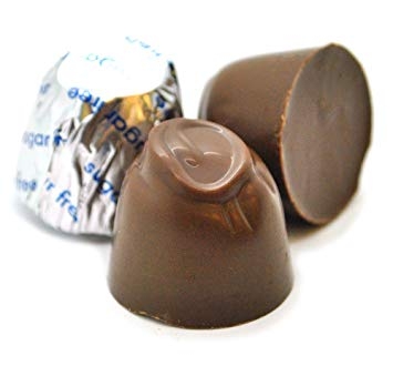 No Sugar Added Milk Chocolate Cherry Cordial - Silver Foil Wrap - 6lb Box