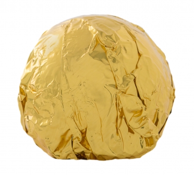Milk Chocolate Truffle Gold Foiled - 6lbs