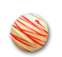 White Chocolate Candy Cane Truffle  Red &amp; White Chocolate Stripes - 5lbs