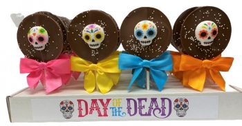 Milk Chocolate Day of Dead Suckers - 24 / Box