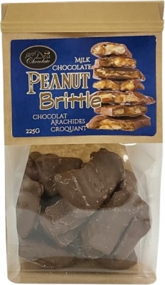 Chocolate Covered Peanut Brittle - 225g Bag - 12/Case