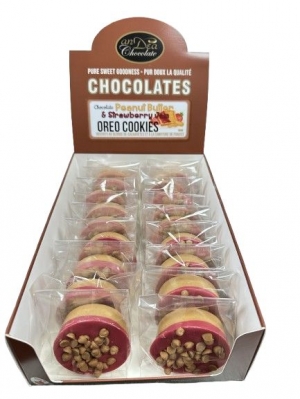 Golden Oreo Cookie  - Peanut Butter &amp; Strawberry Jam