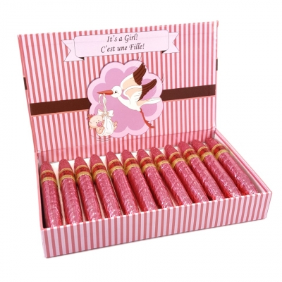 It&#039;s a Girl Milk Chocolate Cigars - 24ct