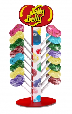 Jelly Belly Lollipop Counter Display - 42g Lollipops