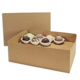 5lb Rectangle Layer Boards for Candy Boxes - 1803 Box - Kraft
