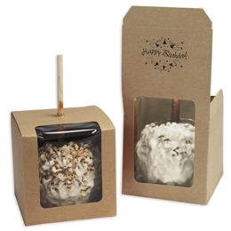 Candy Apple Folding Boxes - Kraft