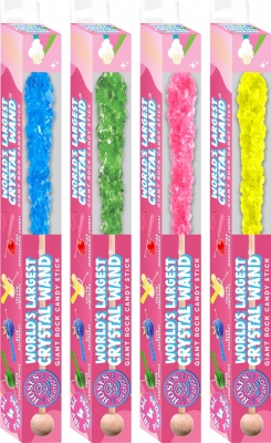 Crystal Assorted LARGE Wands  - 12ct Display