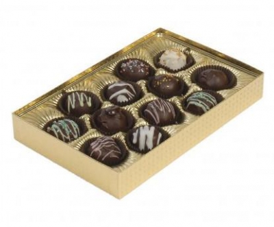 1/2lb Clear Vinyl Lid Candy Box - Rectangle