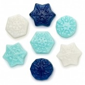 **SOLD OUT FOR 2024**<br>Gummy Winter Snowflakes Candy: 5LB Bag