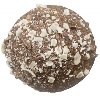 Milk Chocolate Cappuccino Truffle W/ Dark &amp; White Chocolate Flakes - 5lbs