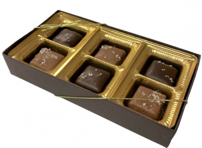 anDea Sea Salt Caramels 6 Piece Gift Box