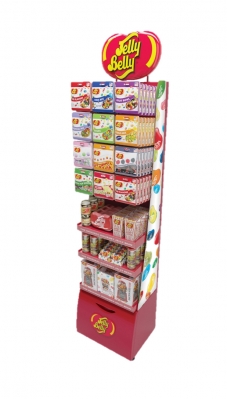 Jelly Belly Combo Peg &amp; Shelf Curve Display