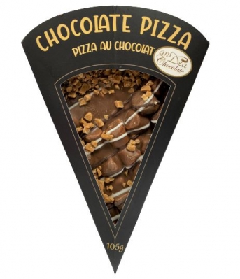 Milk Chocolate Taffy Pizza Slices - 12/Case