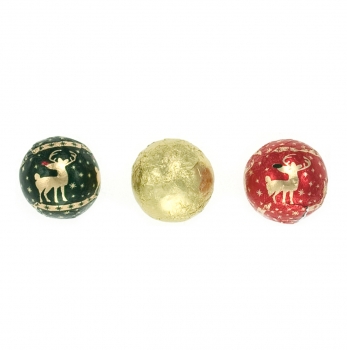 Foiled Milk Chocolate Ornament Balls - 5lb