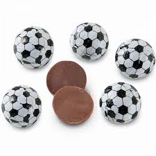 Soccer Balls Milk Chocolate Foil Wrapped